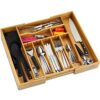 25-Deep-Bamboo-drawer-organizer-expandable-for-kitchen-silverware-drawer-organizer-tray-and-cutlery-flatware-organizer-for-drawer-tray-and-Utensil-Tray-large-size-137-216-Wide-X-17L-X-25H-0-4