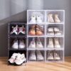Attelite-Clear-Shoe-BoxSet-of-8Stackable-Plastic-Shoe-Box-with-Clear-DoorAs-Shoe-Storage-Box-and-Drop-Front-Shoe-BoxFor-Display-SneakersEasy-AssemblyFit-up-to-US-Size-12Clear-0-4