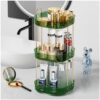 BIEDUM-360-Rotating-Makeup-Organizer-Spinning-3-Tiers-Skincare-Make-Up-Organizer-Perfume-Organizers-Cosmetic-storage-Dresser-Organizer-Countertop-for-Vanity-Lipsticks-Jewelery-BathroomGreen-0-3