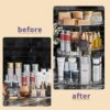 BIEDUM-360-Rotating-Makeup-Organizer-with-3-Adjustable-Layers-Skincare-Organizers-for-Cosmetic-PerfumeLazy-Susan-Makeup-Organizers-on-Spinning-for-Dresser-Bathroom-CountertopClear-0-3
