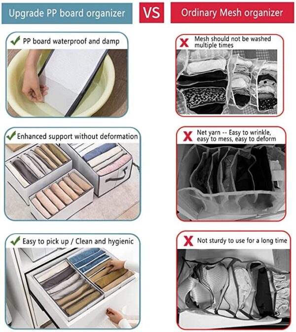 CHVOVUNY-Wardrobe-Clothes-Organizer-2pcs-7-Grids-Washable-Portable-Closet-Organizer-Mesh-Separation-Storage-Box-Foldable-Closet-Drawer-Organizer-For-UnderwearSocksScarvesLeggingsT-ShirtsJeans-0-1