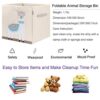 CLCROBD-Foldable-Animal-Cube-Storage-Bins-Fabric-Toy-BoxChestOrganizer-for-Kids-Nursery-13-inch-Llama-0-1