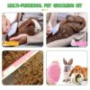 Crafterlife-Small-Animal-Pet-Grooming-Kit-with-Pet-Shedding-Slicker-Brush-Bath-Massage-Glove-Pet-Grooming-Comb-Nail-Clipper-Trimmer-for-Rabbit-Puppy-Kitten-Guinea-Pig-Hamster-Ferret-Pink-0-1