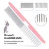 Crafterlife-Small-Animal-Pet-Grooming-Kit-with-Pet-Shedding-Slicker-Brush-Bath-Massage-Glove-Pet-Grooming-Comb-Nail-Clipper-Trimmer-for-Rabbit-Puppy-Kitten-Guinea-Pig-Hamster-Ferret-Pink-0-3