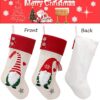 FANTESTICRYAN-Gnome-Christmas-Stockings-Set-of-2-Large-3D-Gnome-Gonk-Xmas-Stocking-173inch-Bags-Filling-Socks-for-Xmas-Holiday-Parties-Decorations-Hanging-on-Fireplace-Shelf-Xmas-Tree-0-2