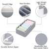 Felibeaco-4-Pack-Foldable-Underwear-and-Bras-Drawer-Organizers-Fabric-Closet-Dresser-Drawers-Organizers-Dividers-Clothing-Storage-Organizers-Box-for-Lingerie-Panties-Socks-BriefsTies-Gray-0-2