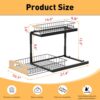G-TING-Under-Sink-Organizer-2-Tier-L-Shaped-Sliding-Cabinet-Basket-Organizer-Slide-Out-Under-Cabinet-Storage-Multi-Purpose-Pull-Out-Cabinet-Organizer-for-Bathroom-Kitchen-Black-0-3