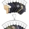 Gliuyiza-Hat-Organizer-for-Baseball-Caps2-Pack-Hat-Hangers-for-Closet-with-20-ClipsStainless-Steel-Hat-Rack-HolderBaseball-Cap-Organizer-for-Any-Type-of-Hats-0