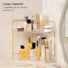 HBlife-2-Tier-Corner-Bathroom-Organizer-Makeup-Organizer-Skincare-Storage-Perfume-Tray-for-Bathroom-Dresser-Vanity-Clear-0-3