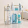 HBlife-2-Tier-Corner-Bathroom-Organizer-Makeup-Organizer-Skincare-Storage-Perfume-Tray-for-Bathroom-Dresser-Vanity-Clear-0-4