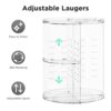 HBlife-360-Rotating-Makeup-Organizer-Adjustable-Carousel-Large-Capacity-Revolving-Perfume-Organizer-Skincare-Organizers-Cosmetic-Storage-Spinning-Holder-for-Vanity-Clear-0-4