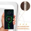 Hasipu-Vanity-Mirror-with-Lights-242-x-189-LED-Make-up-Mirror-Light-up-Mirror-with-10X-Magnification-and-USB-Charging-Port-Phone-Holder-Smart-Touch-3-Colors-Dimmable-360-Rotation-White-0-2