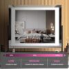 Hasipu-Vanity-Mirror-with-Lights-242-x-197-LED-Makeup-Mirror-Light-up-Mirror-with-10X-Magnification-and-USB-Phone-Holder-Smart-Touch-3-Colors-Dimmable-360-Rotation-Right-Angle-Black-0-1