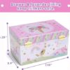 Jewelkeeper-Jewelry-Box-for-Girls-with-1-Drawer-Party-Unicorn-Musical-Jewelry-Boxes-Beautiful-Dreamer-Tune-and-Spinning-Unicorn-Doll-0-2