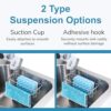 KESOL-RustProof-Sink-Sponge-Holder-for-Kitchen-Sink-Caddy-Kitchen-Sink-Organizer-Dish-Sponge-Holder-Dish-Brush-Holder-304-Stainless-Steel-Kitchen-Sink-Accessories-Suction-Cup-Bonus-Adhesive-0-0