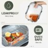 KOMUEE-10-Packs-30-oz-Glass-Meal-Prep-Containers-for-Food-Storage-with-LidsAirtight-Lunch-Bento-BoxesBPA-FreeMicrowave-Oven-Freezer-and-DishwasherGray-0-3