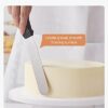 Kootek-Cake-Decorating-Kit-Baking-Supplies-Cake-Turntable-with-2-Frosting-Straight-Angled-Spatula-3-Icing-Smoother-Scrapers-Baking-Accessories-Tools-for-Beginners-and-Pros-White-0-4