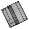 Koshiyo-Expandable-Mesh-Metal-Cutlery-Tray-6-Compartments-Kitchen-Drawer-Organizer-for-Utensil-Flatware-Dividers-Cutlery-Black-6-Compartments-0-2