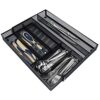 Koshiyo-Expandable-Mesh-Metal-Cutlery-Tray-6-Compartments-Kitchen-Drawer-Organizer-for-Utensil-Flatware-Dividers-Cutlery-Black-6-Compartments-0-5