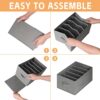Large-Wardrobe-Clothes-Organizer-3-Pack-17-Grids-Closet-Organizers-and-Storage-with-Handles-Foldable-Fabric-Drawer-Organizers-Dividers-for-Clothing-Jeans-Sweater-Bras-142X98X79-Grey-0-3