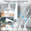MABOGU-Electric-Spin-Scrubber-Cordless-Shower-Scrubber-with-8-Replaceable-Brush-Heads-Bathroom-Scrubber-Dual-Speeds-Shower-Cleaning-Brush-with-Extension-Arm-for-Bathroom-Tub-Tile-FloorGreyWhite-0-2