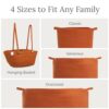 Natemia-Rope-Storage-Basket-Nursery-Bin-and-Toy-Organizer-15x15x14-Laundry-Basket-Basket-for-Towels-Pillows-and-Blankets-Perfect-Baby-Registry-Gift-0-3