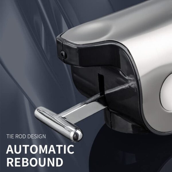 No-Drill-3-Pack-500ml-Wall-Mounted-Soap-Dispenser-for-Bathroom-and-Kitchen-Shampoo-and-Conditioner-Dispenser-Drill-Free-with-AdhesiveRound-Black-0-1