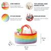 OrganiHaus-Rainbow-Basket-Rope-Diaper-Caddy-Basket-Baby-Diaper-Caddy-Organizer-Nursery-Basket-Baby-Baskets-for-Newborn-Baby-Diaper-Organizer-for-Rainbow-Decor-Diaper-Storage-Organizer-0-0