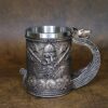 Ottalent-Noric-Viking-Ship-Draon-Drakkar-Beer-Mug-Stainless-Steel-Liner-Bronze-Color-Viking-Warrior-Coffee-Cup-Stein-for-Collectible-Gift-17oz-0-2