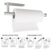 Paper-Towel-Holders-for-KitchenPaper-Towels-Bulk-Self-Adhesive-Under-CabinetBoth-Available-in-Adhesive-and-ScrewsStainless-Steel-0-4