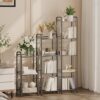 Paytonture-Bookshelf-Storage-Shelf-Bookcase-Freestanding-Storage-Stand-for-Living-RoomDisplay-Rack-Storage-with-ShelfFree-Combination-Multi-Functional-Black-Cube-Shelf-for-BedroomKitchen3-Tiers-0-3