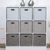 Posprica-Storage-Bins1111-Foldable-Storage-Cubes-Boxes-Container-Closet-Organizer-Shelf-Cabinet-BookcaseThick-Fabric-Drawer-Container-4pcsCoffee-0-5