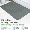 SUTERA-Stone-Bath-Mat-Diatomaceous-Earth-Shower-Mat-Non-Slip-Super-Absorbent-Quick-Drying-Bathroom-Floor-Mat-Natural-Easy-to-Clean-235-x-15-Gray-0-4
