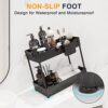 Sevenblue-2-Pack-Under-Sink-Organizer-Under-Bathroom-Cabinet-Organizer-with-Hooks-Hanging-CupMulti-Purpose-Storage-Shelf-for-Kitchen-BathroomBlack-0-4