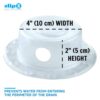 SlipX-Solutions-Bottomless-Bath-Overflow-Drain-Cover-for-Tub-Best-Gifts-for-Mom-Spa-Bath-Accessories-Drain-Block-Water-Stopper-Plug-Bath-Essentials-for-Women-4-Diameter-Clear-0-4
