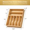 Umilife-Bamboo-Kitchen-Drawer-Organizer-13-Inch-Silverware-Utensil-Tray-Holder-Extra-Deep-Grooved-Drawer-Divider-7-Slots-Total-Bamboo-Wood-Caddy-for-Flatware-Cutlery-Knives-Forks-Spoons-0-3