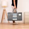 VENO-8-Pack-Large-Heavy-Duty-Moving-Bag-College-Dorm-Essentials-Clothes-Storage-Organizer-Moving-Bags-with-Zipper-Collapsible-Storage-Bins-with-Window-Bedroom-Storage-Gray-wWindow-8-Pack-0-3