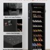 VTRIN-Narrow-Shoe-Rack-with-Covers-10-Tiers-Tall-Shoe-Rack-for-Closet-Entryway-Sturdy-Shoe-Rack-Organizer-Holds-20-22-Pairs-Free-Standing-Shoe-Storage-Cabinet-with-Dustproof-Cover-Shoe-Shelf-0-2