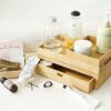 Varhomax-Bamboo-Bathroom-Organizer-Tray-and-Drawer-Customizable-Stackable-Makeup-Organizer-4-Pcs-Set-3-Trays-and-1-Drawer-Small-Desk-Organizer-Storage-for-Vanity-Toiletries-Office-Supplies-0-4
