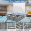 YICOCHI-2-Layer-Large-Silverware-Tray-with-LidStackable-Utensil-Organizer-for-CountertopRemovable-Tray-for-Flatware-OrganizerGray-0-2