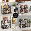 YINMIT-Coffee-Bar-Accessories-Organizer-Spice-Rack-Organizer-Wooden-Kitchen-Counter-Shelf-2-Tier-Coffee-Organizer-Station-for-Countertop-Coffee-Condiment-Rack-for-Mugs-Cups-Cream-Syrup-Medium-0-5