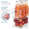 iDesign-Plastic-Fridge-and-Freezer-Organizer-Bin-with-Integrated-Handles--10-x-5-x-6-Clear-0-2