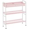 mDesign-3-Tier-Metal-Frame-Vertical-Toy-Storage-Organizer-Cart-for-ChildKids-Bedroom-Toy-Room-Playroom-Holds-Toys-Crayons-Building-Blocks-Puzzles-Crafts-Books-Blankets-PinkWhite-0-4