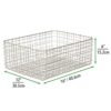 mDesign-Farmhouse-Decor-Metal-Wire-Food-Organizer-Storage-Bin-Basket-for-Kitchen-Cabinets-Pantry-Bathroom-Laundry-Room-Closets-Garage-6-Pack-16-Long-Satin-0-4