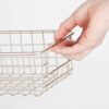 mDesign-Metal-Wire-Food-Storage-Shallow-Basket-Organizer-with-Handles-for-Organizing-Kitchen-Cabinets-Pantry-Shelf-Bathroom-Laundry-Room-Closets-Garage-Concerto-Collection-4-Pack-Satin-0-3