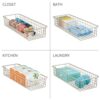 mDesign-Metal-Wire-Food-Storage-Shallow-Basket-Organizer-with-Handles-for-Organizing-Kitchen-Cabinets-Pantry-Shelf-Bathroom-Laundry-Room-Closets-Garage-Concerto-Collection-4-Pack-Satin-0-4