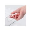 mDesign-Small-Plastic-Kitchen-Storage-Container-Bin-with-Handles-Organization-in-Pantry-Refrigerator-or-Freezer-Food-Organizer-for-Fruit-Yogurt-Squeeze-Pouches-Ligne-Collection-2-Pack-Clear-0-3