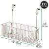 mDesign-Steel-Metal-Wire-Bathroom-Cabinet-Door-Organizer-Over-Door-Storage-Hanging-Holder-Baskets-Organizing-Caddy-with-Hooks-Holds-Shampoo-and-Conditioner-Concerto-Collection-Matte-Satin-0-3