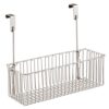 mDesign-Steel-Metal-Wire-Bathroom-Cabinet-Door-Organizer-Over-Door-Storage-Hanging-Holder-Baskets-Organizing-Caddy-with-Hooks-Holds-Shampoo-and-Conditioner-Concerto-Collection-Matte-Satin-0-4